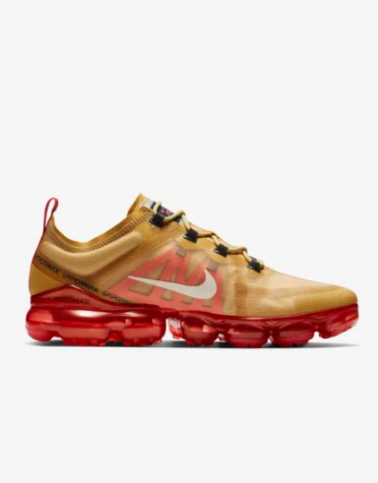 2019 Nike Air VaporMax Gold Red Lover Shoes